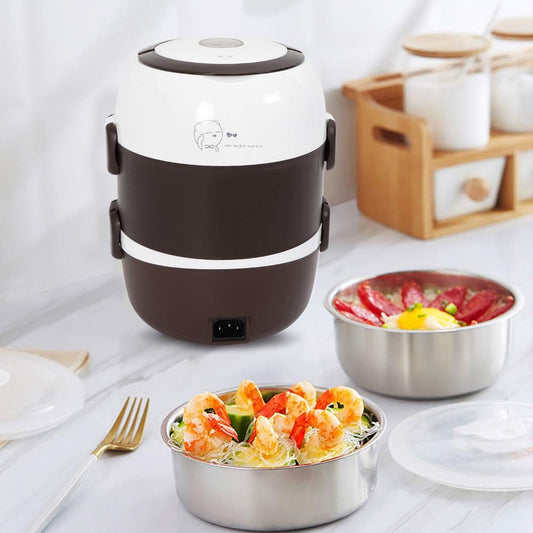 MealPro™ Electric Lunch Box with Mini Rice Cooker