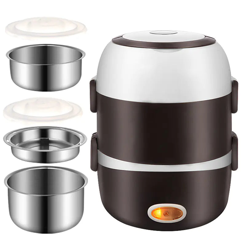 MealPro™ Electric Lunch Box with Mini Rice Cooker