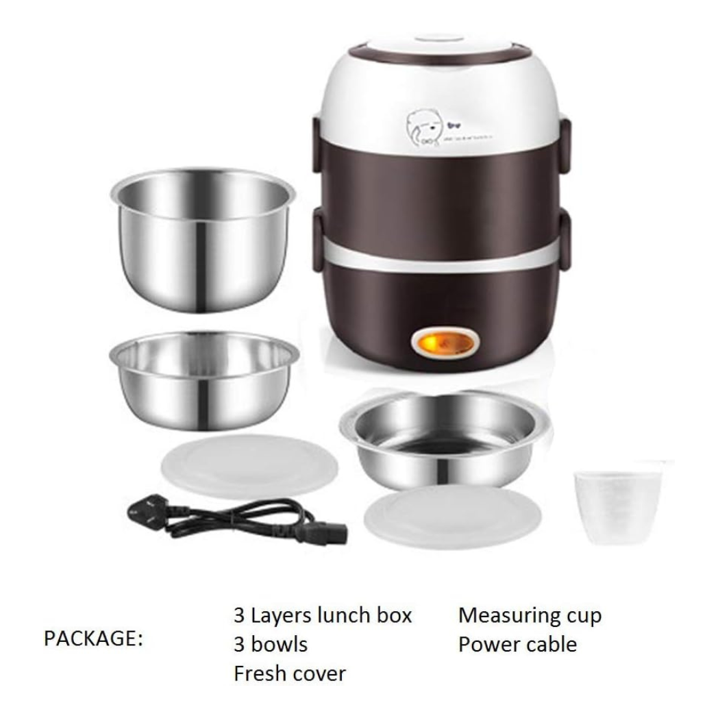 MealPro™ Electric Lunch Box with Mini Rice Cooker