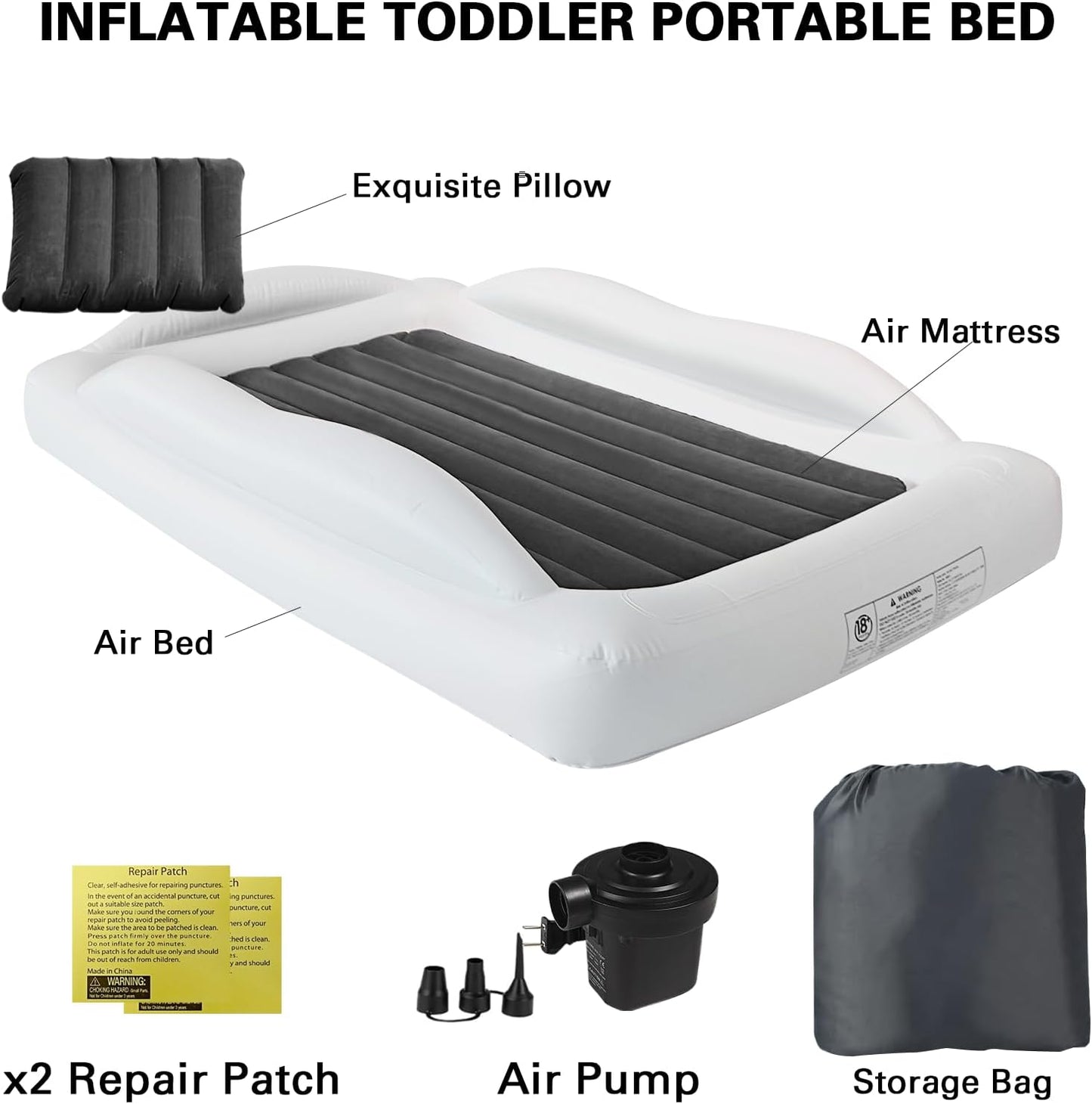 CloudNap™ Inflatable Toddler Travel Bed