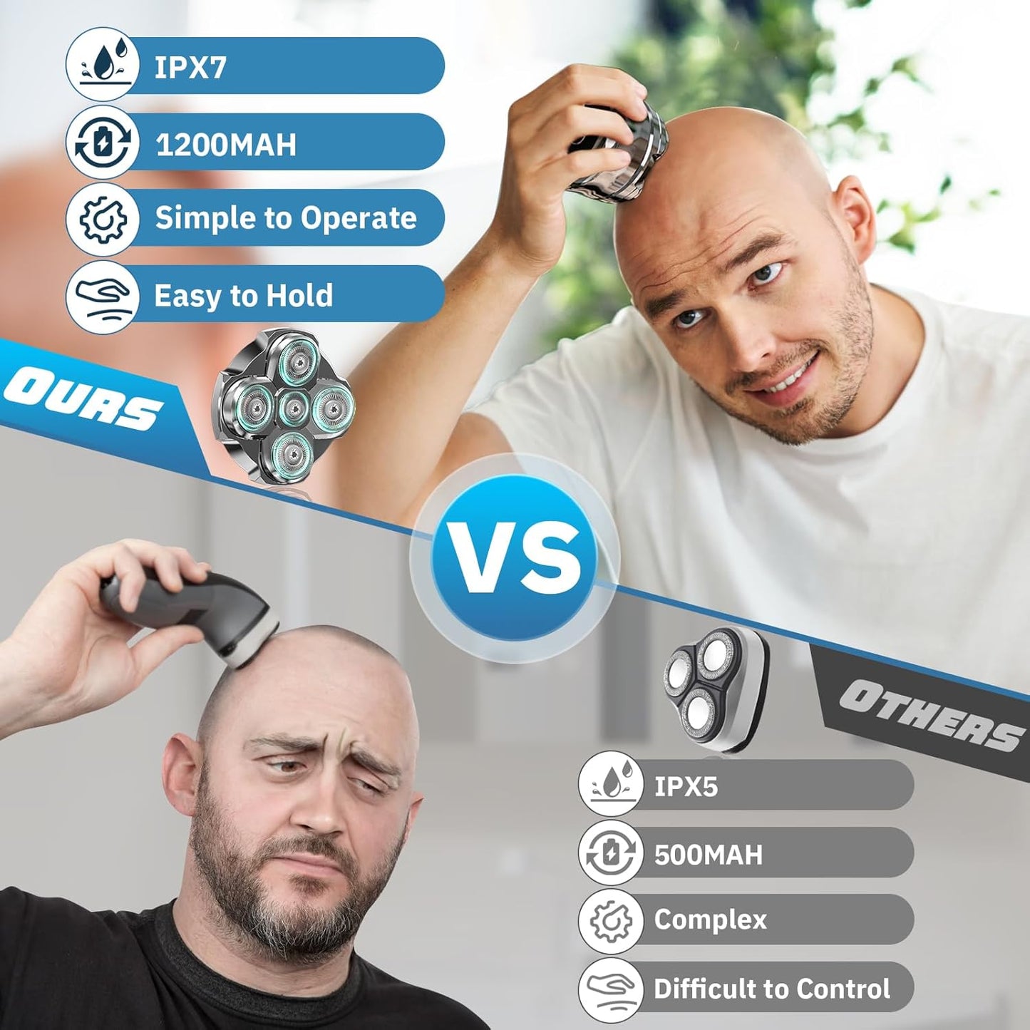 BaldBoss™ Electric Head Razor