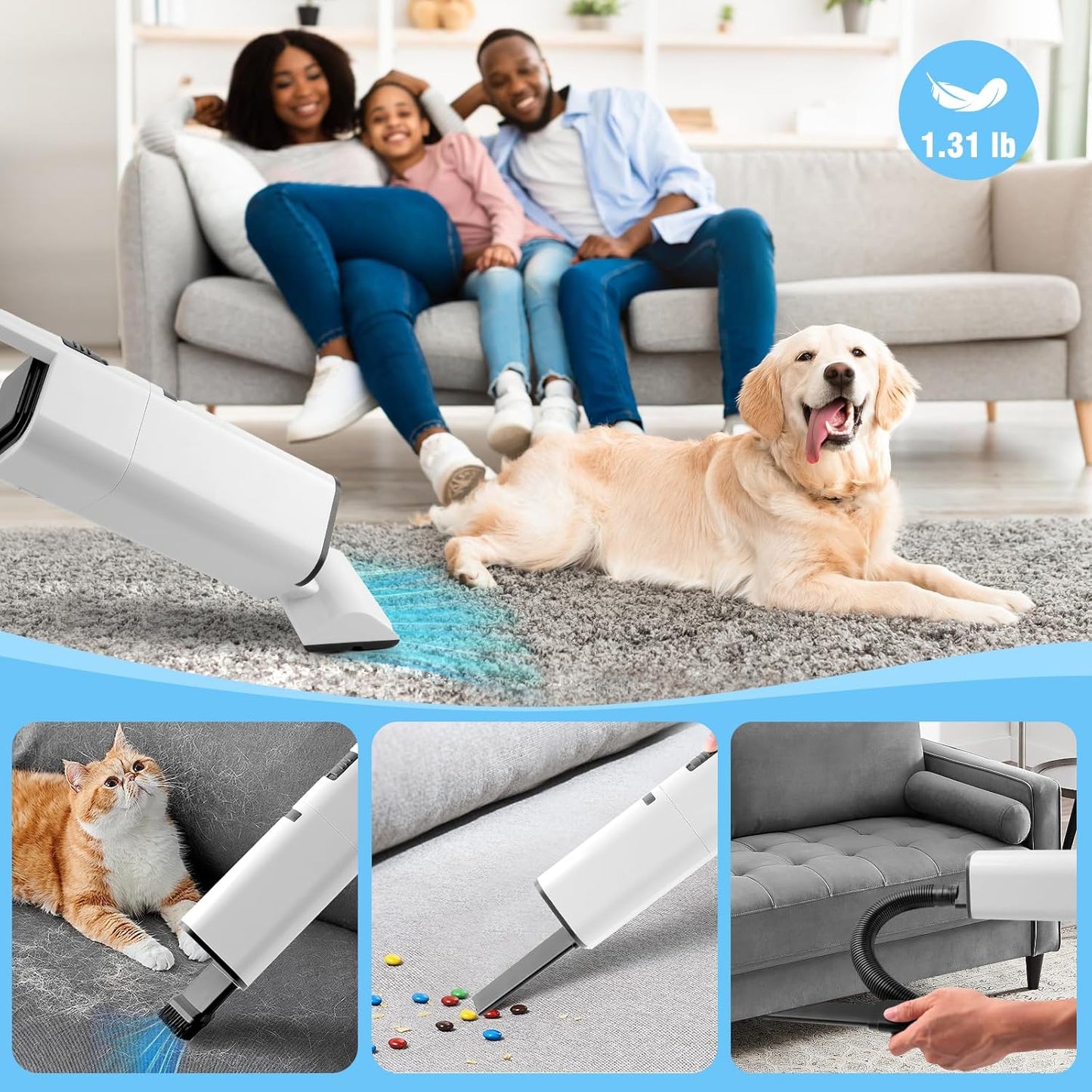 FurBlitz™ Cordless Handheld Vacuum